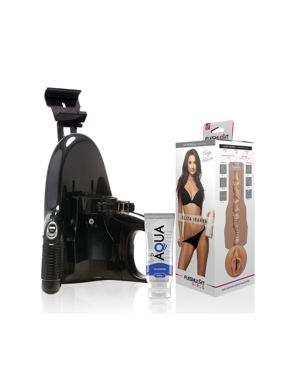 FLESHLIGHT - ELIZA IBARRA VAGINA + LANCIO UNIVERSALE + LUBRIFICANTE AQUA QUALITÀ 50 ML FLESHLIGHT - ELIZA IBARRA VAGINA + LANCIO UNIVERSALE + LUBRIFICANTE AQUA QUALITÀ 50 ML
