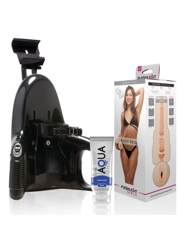 FLESHLIGHT - VAGINA RILEY REID UTOPIA + LANCIO UNIVERSALE + LUBRIFICANTE AQUA QUALITÀ 50 ML