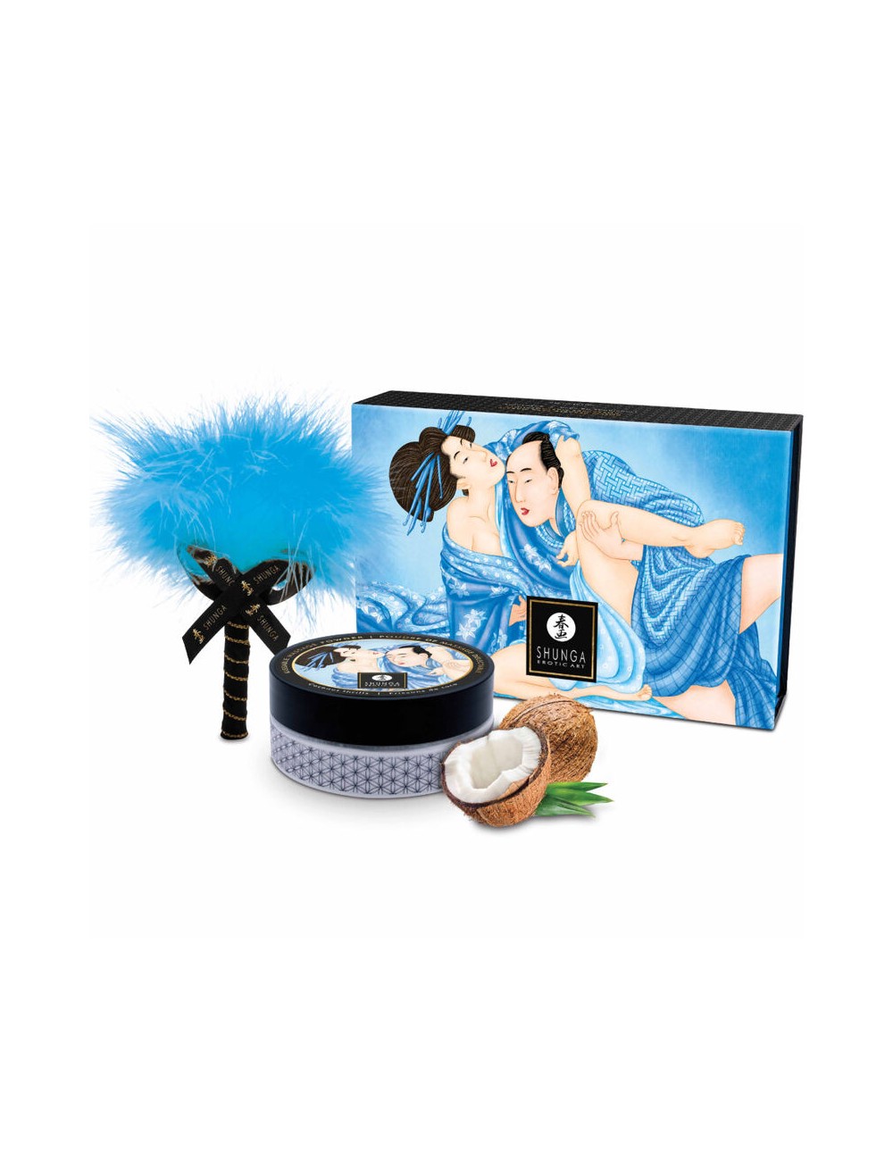 SHUNGA - KIT POLVERE DA MASSAGGIO AL COCCO ALIMENTARE SHUNGA - KIT POLVERE DA MASSAGGIO AL COCCO ALIMENTARE