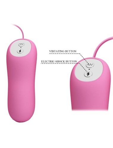 PRETTY LOVE - PINZETTA CON VIBRAZIONE ED ELETTROSHOCK ROSA