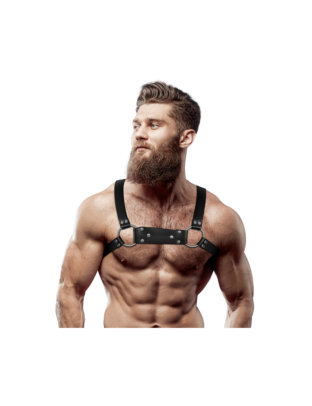 FETISH SUBMISSIVE ATTITUDE - PETTORINA PER BULLDOG IN ECOPELLE DA UOMO TAGLIA M/L