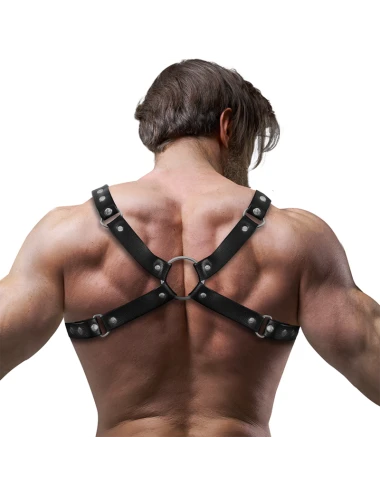 FETISH SUBMISSIVE ATTITUDE - PETTORINA PER BULLDOG IN ECOPELLE DA UOMO TAGLIA M/L