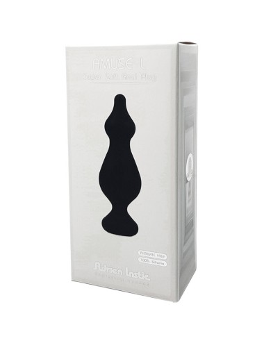 ADRIEN LASTIC - AMUSE PLUG ANALE IN SILICONE NERO TAGLIA L