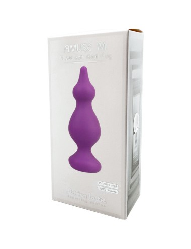 ADRIEN LASTIC - AMUSE PLUG ANALE VIOLA IN SILICONE TAGLIA M