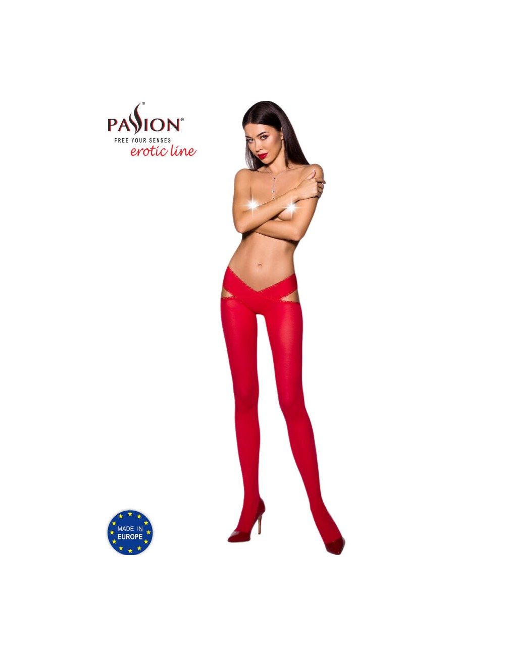 PASSION - TIOPEN 005 COLLANT ROSSO 3/4 60 DEN