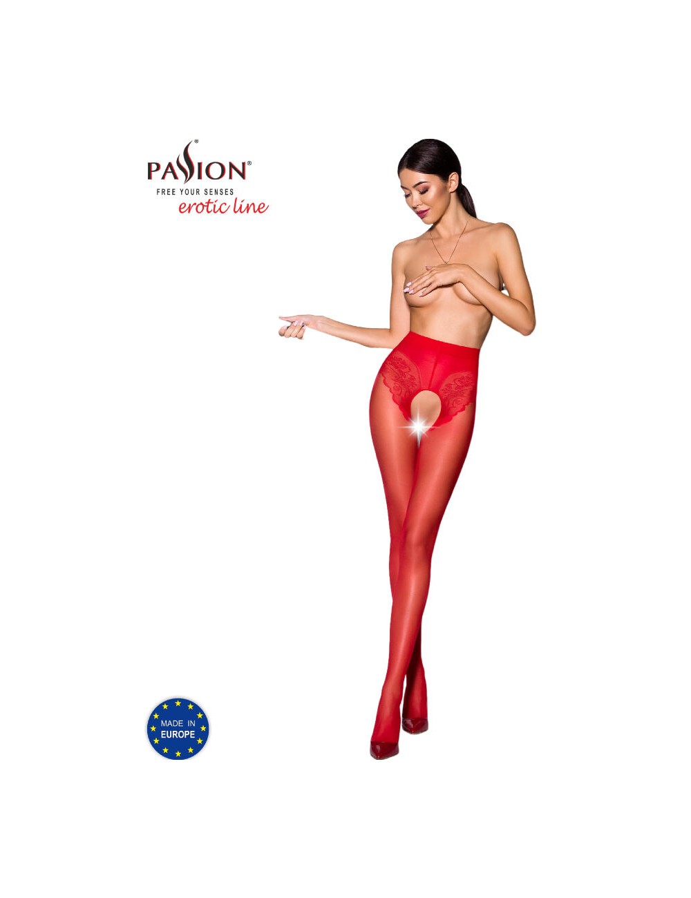PASSION - TIOPEN 006 COLLANT ROSSO 1/2 30 DEN PASSION - TIOPEN 006 COLLANT ROSSO 1/2 30 DEN