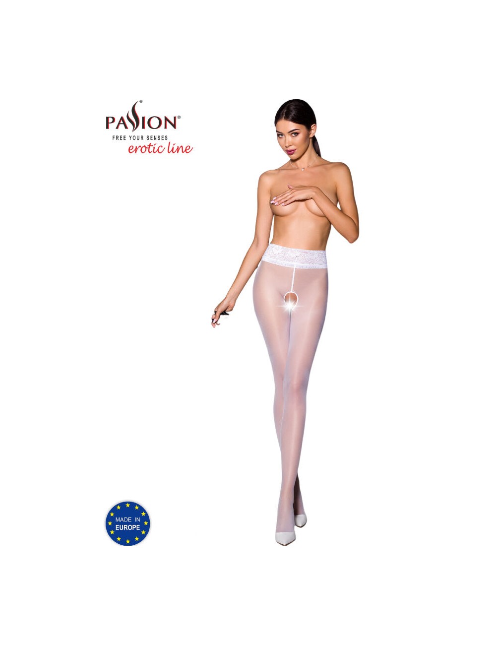 PASSION - TIOPEN 008 COLLANT BIANCO 3/4 30 DEN PASSION - TIOPEN 008 COLLANT BIANCO 3/4 30 DEN