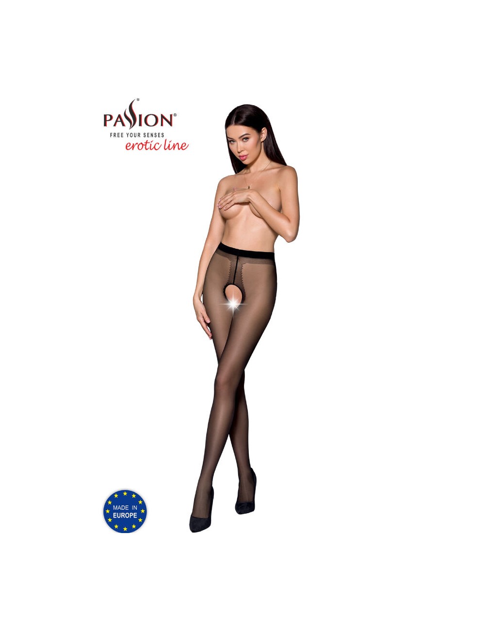 PASSION - TIOPEN 022 COLLANT NERO/ROSSO 1/2 20 DEN PASSION - TIOPEN 022 COLLANT NERO/ROSSO 1/2 20 DEN