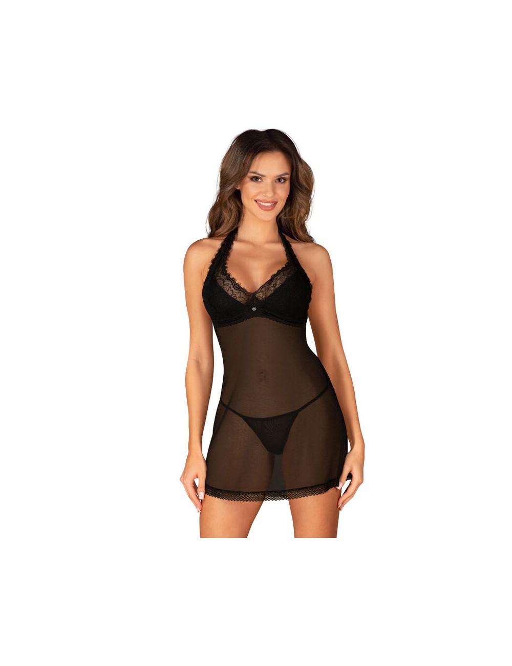 OBSESSIVE - CHEMISE MEDILLA E TANGA XL/XXL OBSESSIVE - CHEMISE MEDILLA E TANGA XL/XXL
