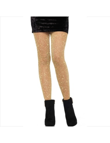 LEG AVENUE - COLLANT TRASPARENTI DORATO