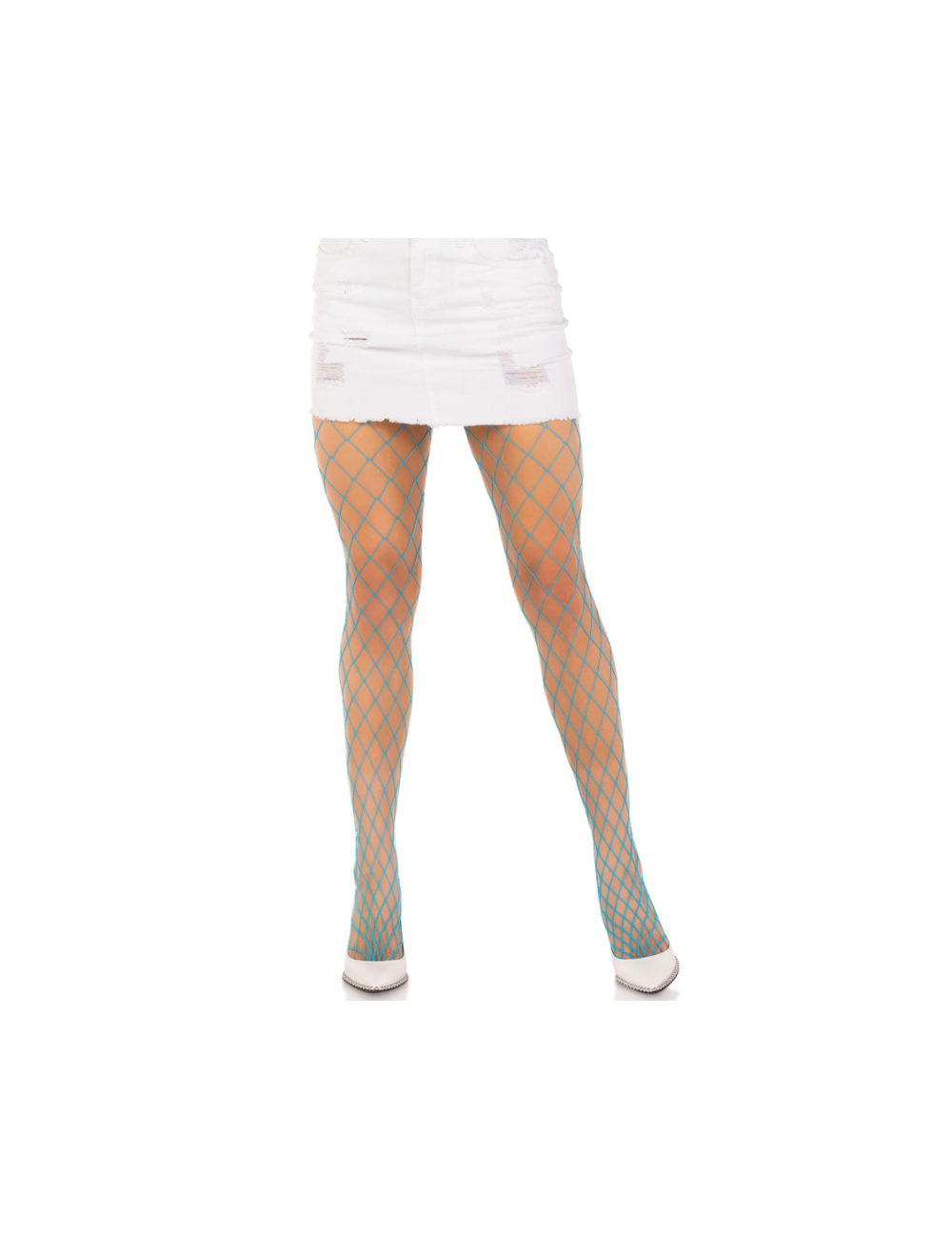 LEG AVENUE - COLLANT A RETE DIAMANTE BLU