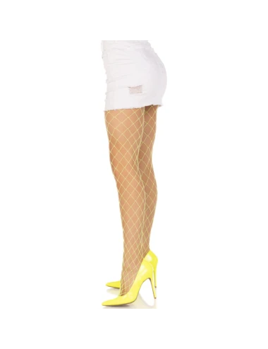 LEG AVENUE - COLLANT A RETE DIAMOND GIALLO