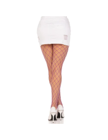 LEG AVENUE - COLLANT A RETE DIAMANTI VIOLA