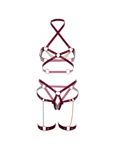 LEG AVENUE - REGGISENO CON IMBRAGATURA E GIACCA A CUORE L
