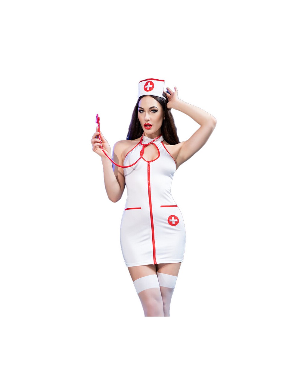 CHILIROSE - CR 4430 COSTUME INFERMIERA BIANCO L/XL CHILIROSE - CR 4430 COSTUME INFERMIERA BIANCO L/XL