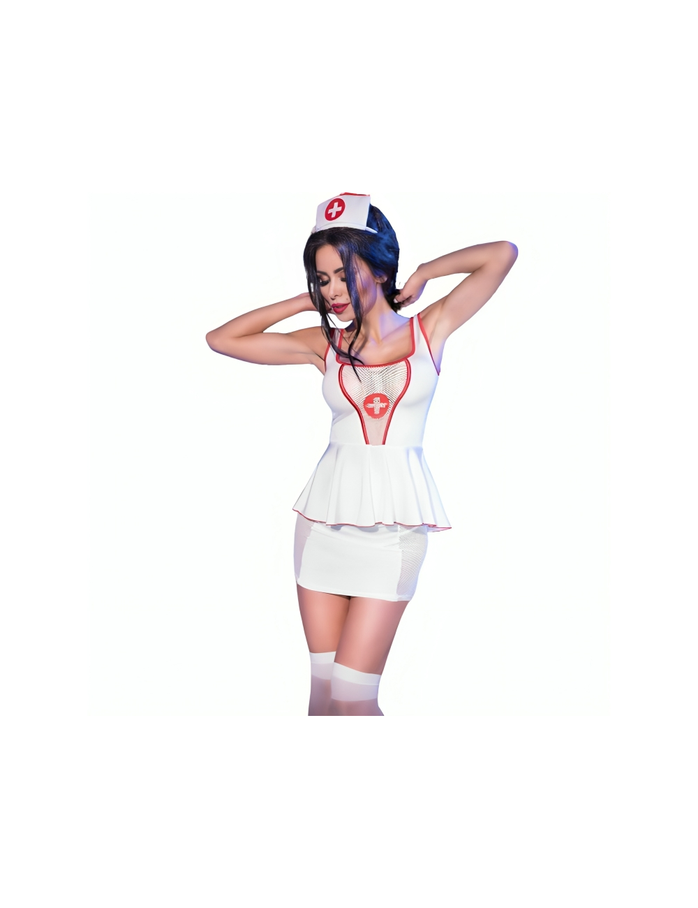 CHILIROSE - CR 4160 COSTUME DA INFERMIERA TOP E GONNA L/XL CHILIROSE - CR 4160 COSTUME DA INFERMIERA TOP E GONNA L/XL