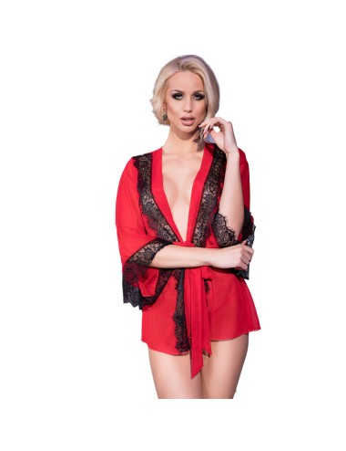 CHILIROSE - CR 4113 PEGNOIR ROSSO S/M