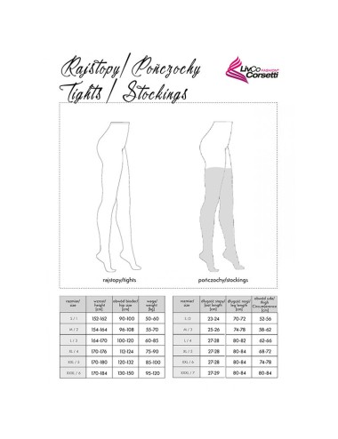 LIVCO CORSETTI FASHION - CALZE MORJAMA LC XG019 NERO TAGLIA UNICA