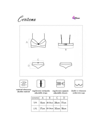 LIVCO CORSETTI FASHION - CERISEMA LC 21005 REGGISENO + SLIP CORALLO