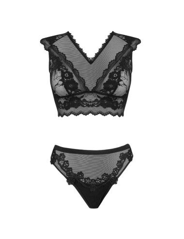 LIVCO CORSETTI FASHION - TIMOSAN LC 90631 REGGISENO + SLIP NERO