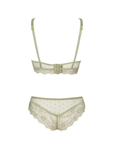 LIVCO CORSETTI FASHION - PINE LC 90667 REGGISENO + SLIP KHAKI L/XL