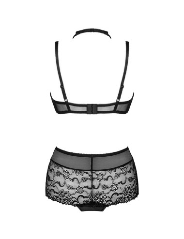 LIVCO CORSETTI FASHION - LINERA PER LA COLLEZIONE SENSES REGGISENO + SLIP NERO