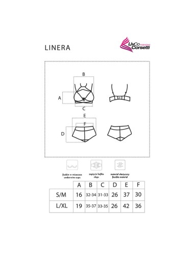 LIVCO CORSETTI FASHION - LINERA PER LA COLLEZIONE SENSES REGGISENO + SLIP NERO