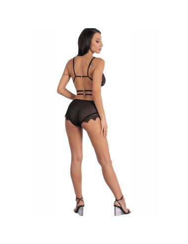LIVCO CORSETTI FASHION - DREZNA LC 90733 REGGISENO + SLIP NERO