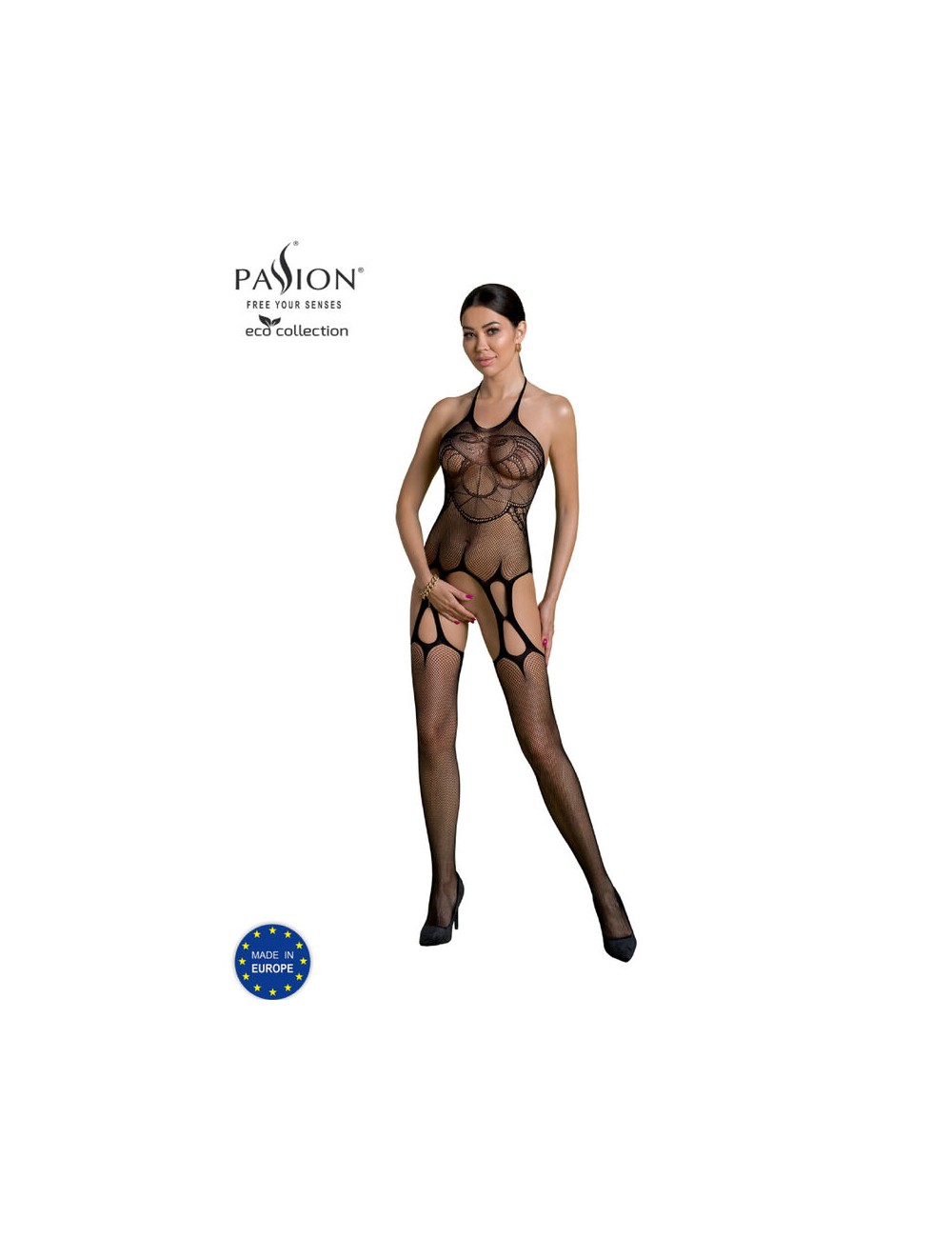PASSION - COLLEZIONE ECO BODYSTOCKING ECO BS002 NERO PASSION - COLLEZIONE ECO BODYSTOCKING ECO BS002 NERO