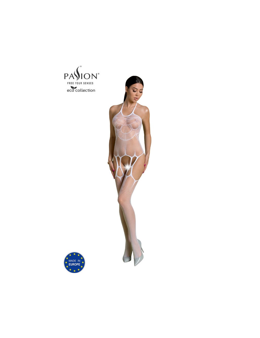 PASSION - COLLEZIONE ECO BODYSTOCKING ECO BS002 BIANCO PASSION - COLLEZIONE ECO BODYSTOCKING ECO BS002 BIANCO