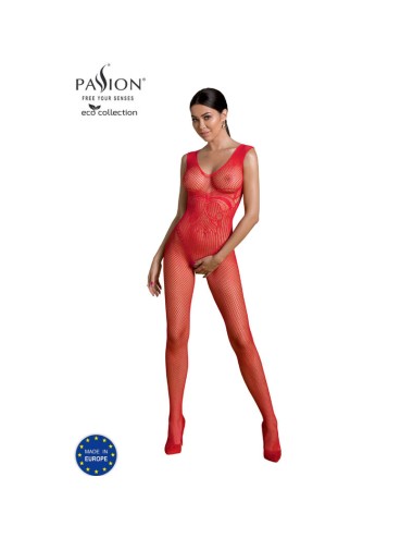PASSION - COLLEZIONE ECO BODYSTOCKING ECO BS003 ROSSO
