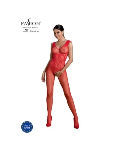 PASSION - COLLEZIONE ECO BODYSTOCKING ECO BS003 ROSSO