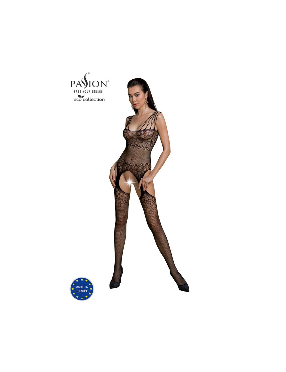 PASSION - COLLEZIONE ECO BODYSTOCKING ECO BS004 NERO PASSION - COLLEZIONE ECO BODYSTOCKING ECO BS004 NERO