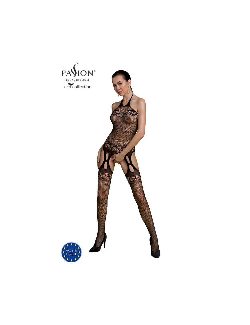 PASSION - COLLEZIONE ECO BODYSTOCKING ECO BS006 NERO PASSION - COLLEZIONE ECO BODYSTOCKING ECO BS006 NERO