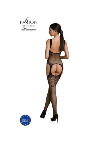 PASSION - COLLEZIONE ECO BODYSTOCKING ECO BS008 NERO