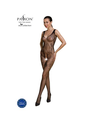 PASSION - COLLEZIONE ECO BODYSTOCKING ECO BS012 NERO