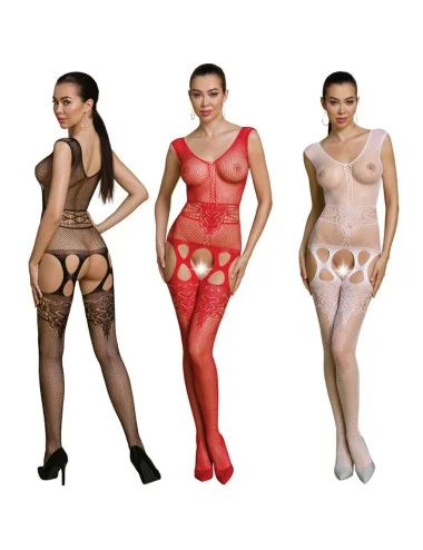 PASSION - COLLEZIONE ECO BODYSTOCKING ECO BS014 ROSSO