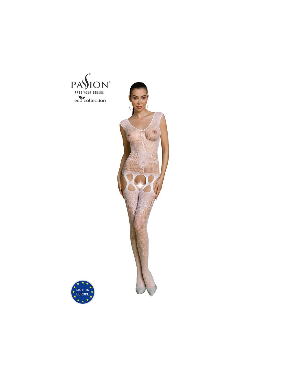 PASSION - COLLEZIONE ECO BODYSTOCKING ECO BS014 BIANCO PASSION - COLLEZIONE ECO BODYSTOCKING ECO BS014 BIANCO