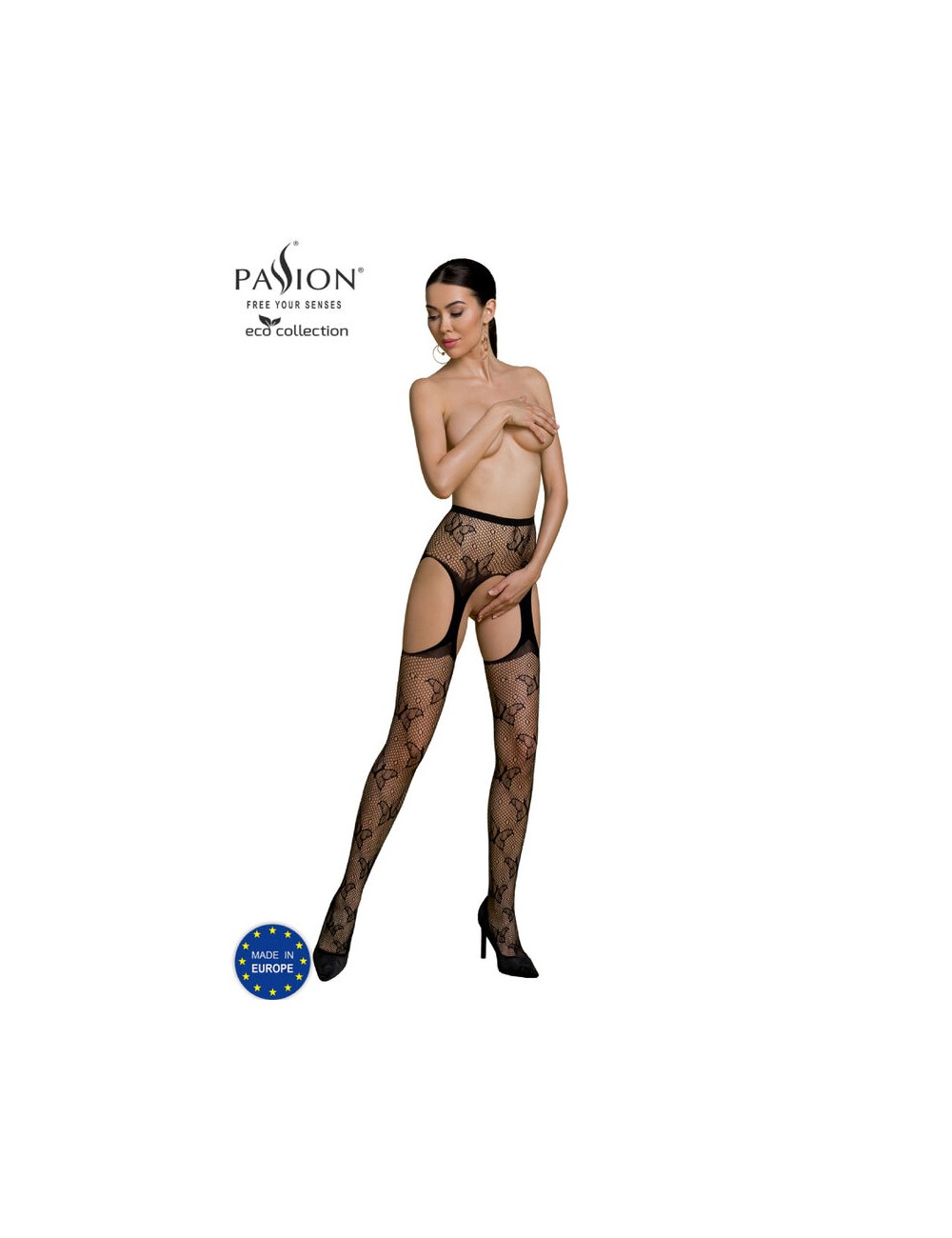 PASSION - COLLEZIONE ECO BODYSTOCKING ECO S001 NERO PASSION - COLLEZIONE ECO BODYSTOCKING ECO S001 NERO