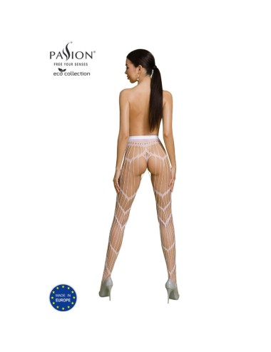 PASSION - COLLEZIONE ECO BODYSTOCKING ECO S006 BIANCO