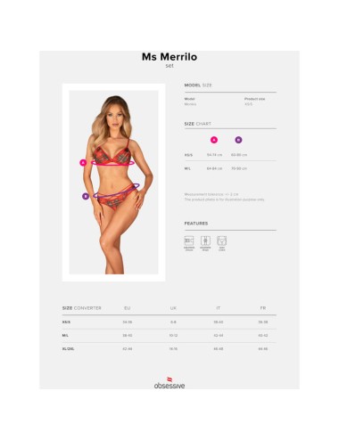 OBSESSIVE - SET DUE PEZZI MS MERRILO XS/S
