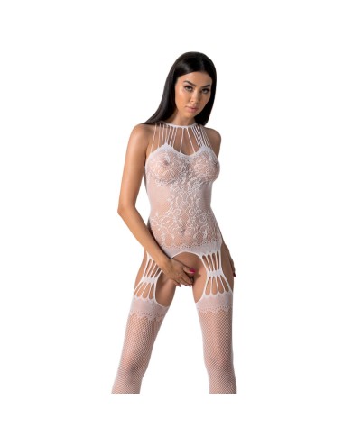PASSION - BS095 BODYSTOCKING BIANCO TAGLIA UNICA