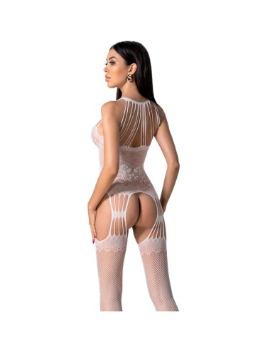 PASSION - BS095 BODYSTOCKING BIANCO TAGLIA UNICA
