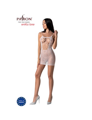 PASSION - BS096 BODYSTOCKING BIANCO TAGLIA UNICA