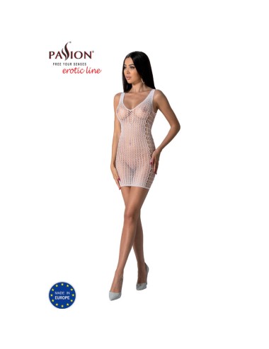 PASSION - BS097 BODYSTOCKING BIANCO TAGLIA UNICA