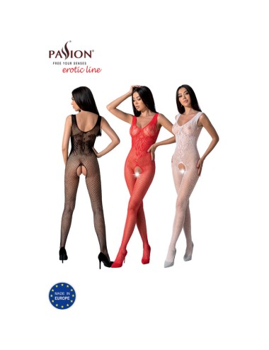 PASSION - BS098 BODYSTOCKING NERO TAGLIA UNICA