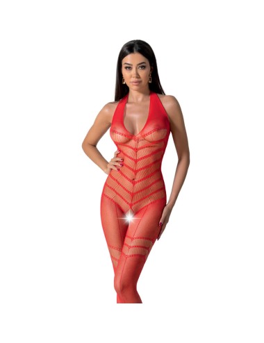 PASSION - BODYSTOCKING BS100 ROSSO TAGLIA UNICA