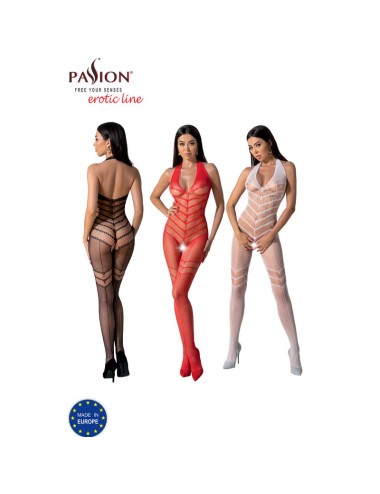PASSION - BODYSTOCKING BIANCO BS100 TAGLIA UNICA