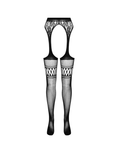 PASSION - S026 COLLANT NERO CON GIARRETTIERA TAGLIA UNICA