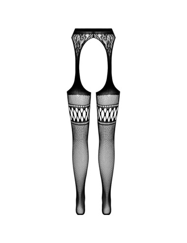 PASSION - S026 COLLANT NERO CON GIARRETTIERA TAGLIA UNICA